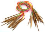 Circular wooden knitting needles 120 cm