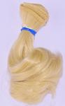 Hair for dolls 15 cm rovné se zvlněným koncem