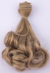 Hair for dolls 15 cm rovné se zvlněným koncem