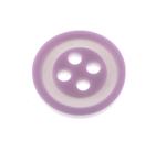 Button 12.5 mm pink with stripe