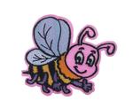 Patch bee pink 70x60mm