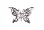 Silver butterfly application 40x28 mm