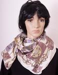 Scarf synthetic silk 800x800 mm