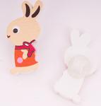 Button 33x16 mm rabbit with bow