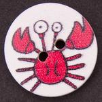 Button 18 mm crab