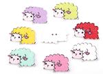 Button 25x17 mm sheep MIX