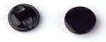 Button 12,5 mm black glossy