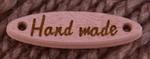 Sewing wooden sign 28x7 mm HAND MADE