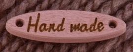 Sewing wooden sign 28x7 mm HAND MADE