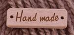 Sewing wooden sign 30x10 mm HAND MADE