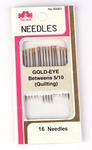 Gold-eye betweens sewing needles