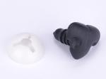 Čumáček kočičí 25x17 mm černý