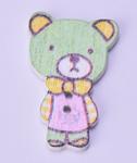 Button 20x30 mm teddy bear