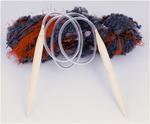 Circular bamboo knitting needles 80 cm