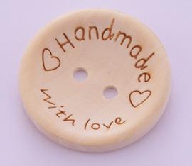 Button 25 mm Hand made