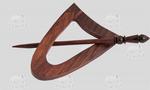 Buckle 80x60 mm rosewood