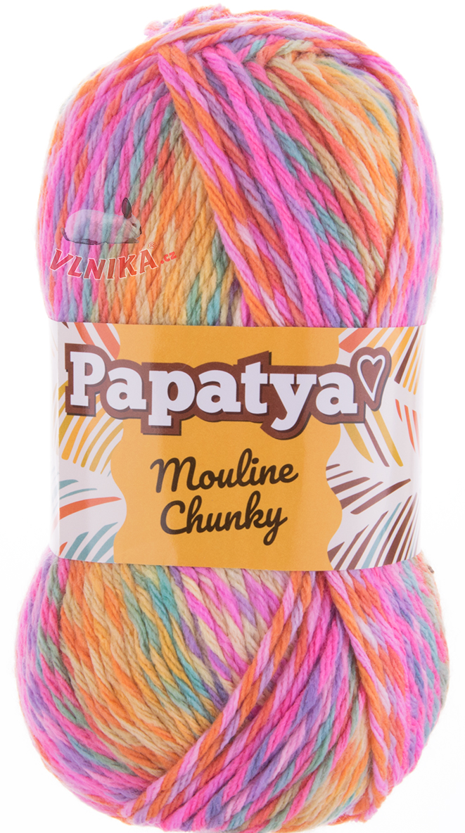 papatya mouline chunky yarn vlnika