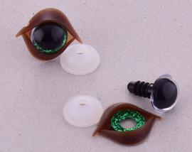 Eyes with eyelids 12 mm 3D