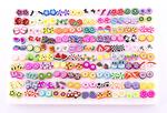 Plastic plateau earrings 100 pairs
