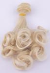 Hair for dolls 15 cm rovné se zvlněným koncem