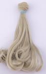 Hair for dolls 15 cm rovné se zvlněným koncem