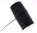 Flat elastic 4 mm/140m black