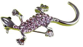 Brooch 50 mm gecko