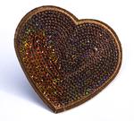 Iron-On transfer heart with sequins 72x82 mm