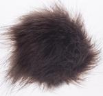 Fake 10 cm fur pom-poms with loop