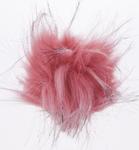 Fake 10 cm fur pom-poms with loop