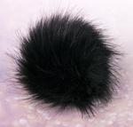 Fake 12 cm fur pom-poms with loop