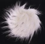 Fake 12 cm fur pom-poms with loop