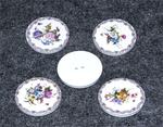 Flower button 25 mm