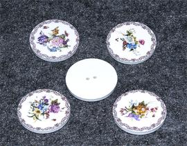 Flower button 25 mm