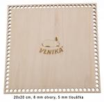Bottom plywood square 20x20cm/6mm