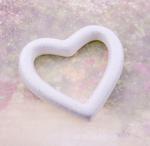 Polystyrene heart 10,5 x 11,5cm