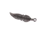 Pendant with feather 27 x 6 mm