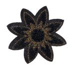 Patch flower glitter 60 mm