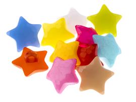 Button star 16 mm MIX