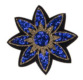 Patch flower glitter 60 mm