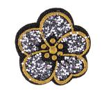 Patch flower glitter 40 mm