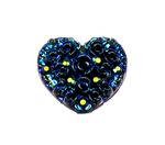 Stick-on stone heart 3D 12 mm