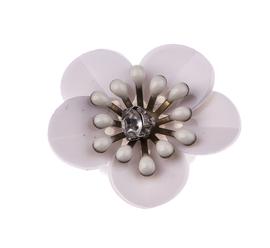 Sequin flower with rhinestones 25mm