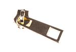 Slider for metal zipper 6mm gold