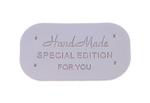 Patch HAND MADE special edition 38x22 mm eco leather