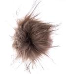 Fake 10 cm fur pom-poms with loop