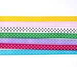 Ribbon with polka dots MIX 10mm / 7x90cm