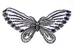 Application butterfly black 20x12,5cm