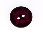 Plastic button 13.5 mm burgundy