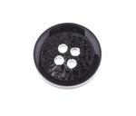 Button 15 mm black with mother of pearl